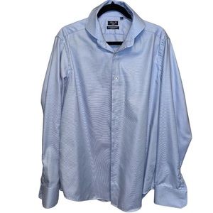 Linea In Non-Iron Comfort Fit Dress Shirt in Blue
